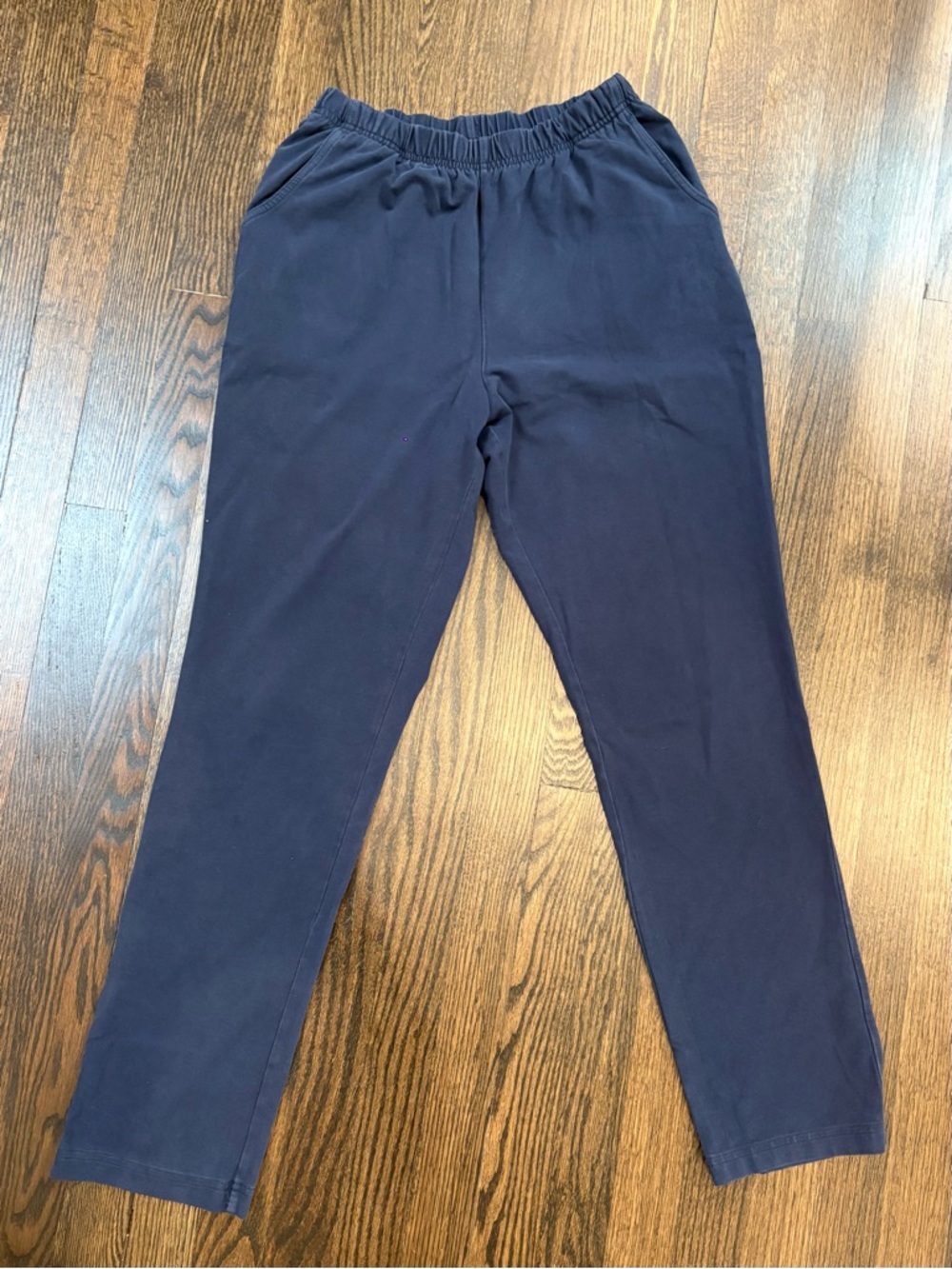 L.L. Bean Navy Wide Leg Sweatpants